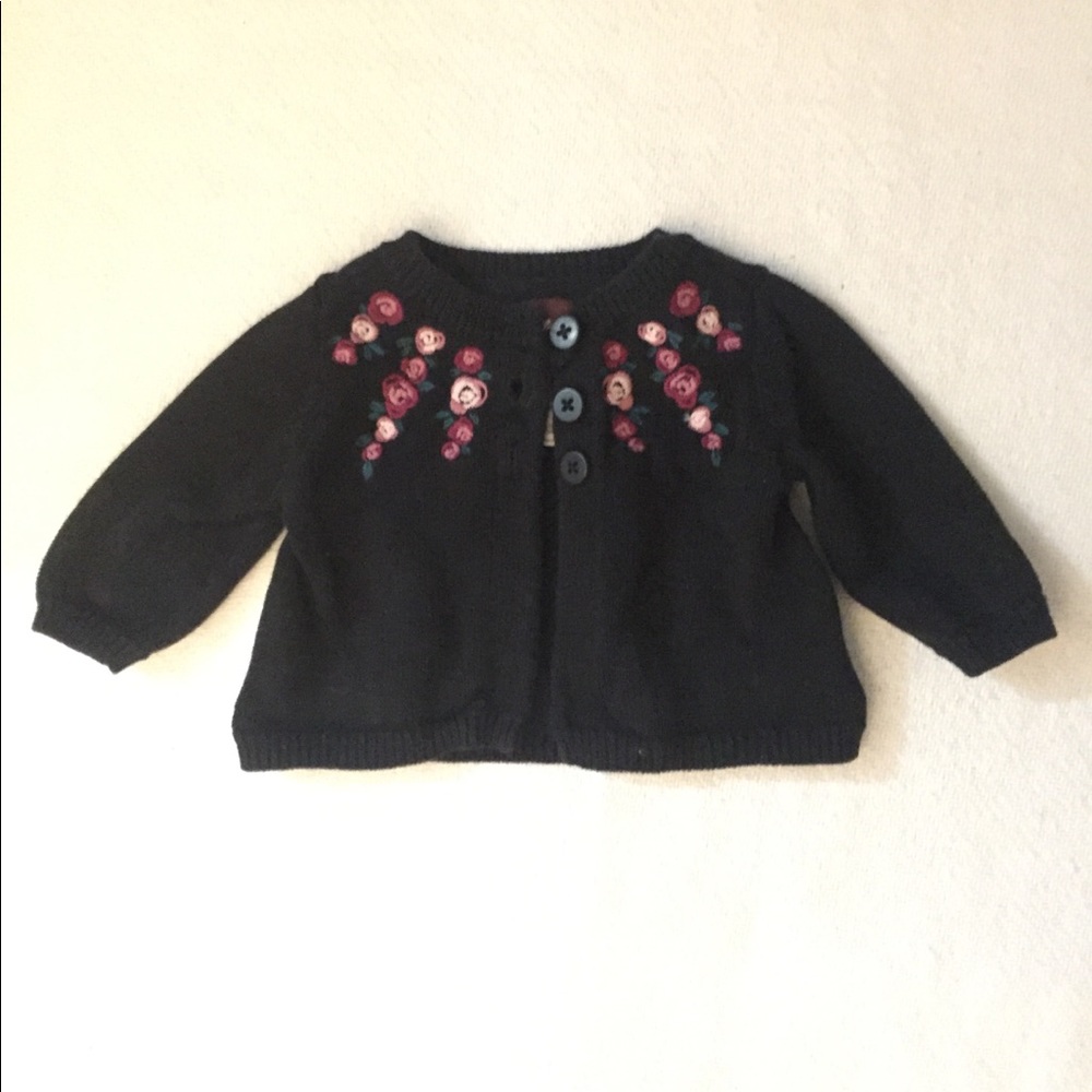 Tea Collection embroidery knit sweater